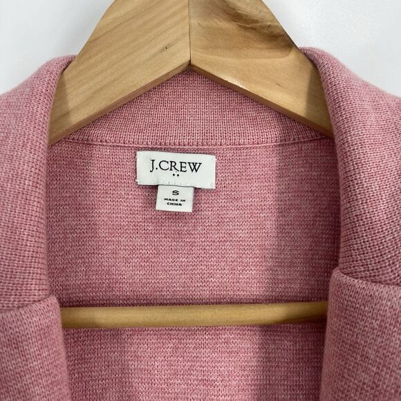 J Crew Schoolboy Sweater Blazer Size Small Womens Pink Preppy Academia Knit - Picture 3 of 7